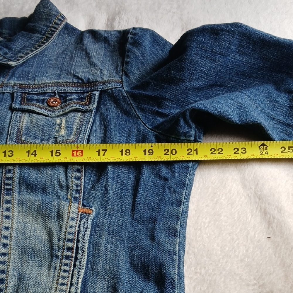 Aeropostale Blue Washed Denim Jacket - Picture 13 of 15